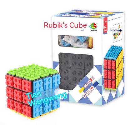 Cube d'éducation précoce Rubik's Cube décompression et décompression jouets de construction